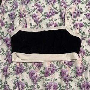 Black and White Crop Top